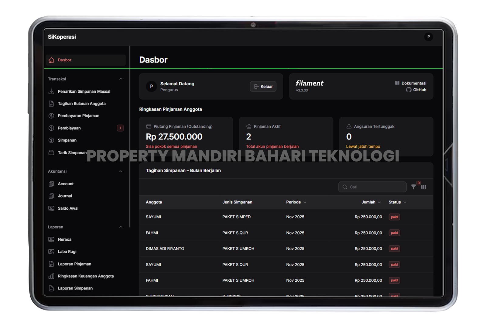Gallery Portofolio PT Mandiri Bahari Teknologi